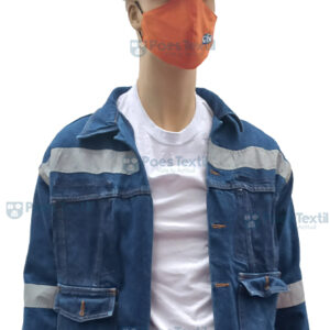 Camisa de seguridad tela jean